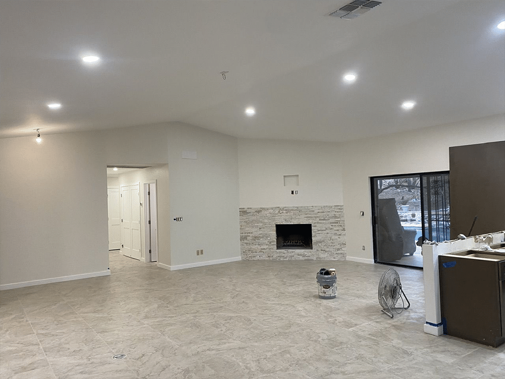 Interior living room painting in Tucson home by Red Door Painting Pros