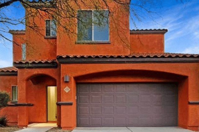 Tucson home fully repainted with a modern exterior color palette. Premium weather-resistant paints ensure long-lasting curb appeal.